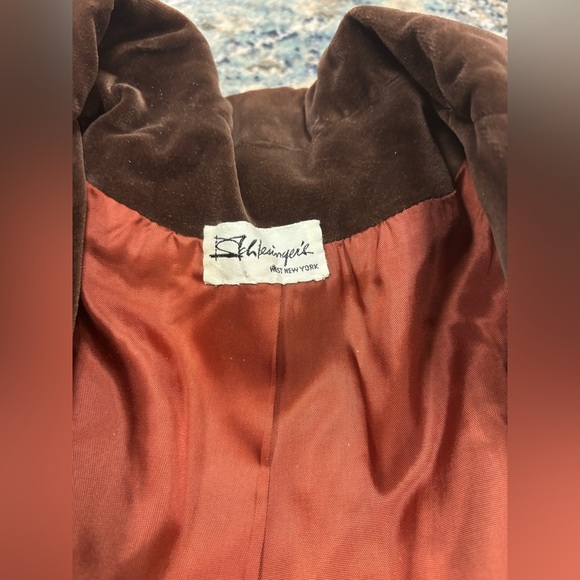 Larry Levine Womens Brown Velvet Blazer, no size found on it, looks to be a s/m - Picture 5 of 7